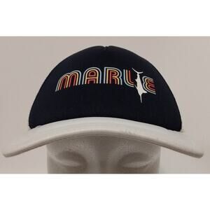 WhiteMarlie Mesh Truckers Hat Snapback Marlin Fishing Cap